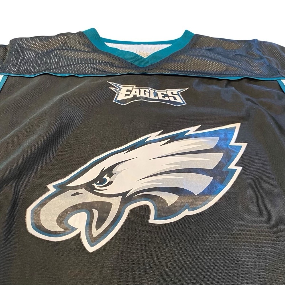 Philadelphia Eagles Youth NFL Flag Football Jersey Reversible Black/White Size M